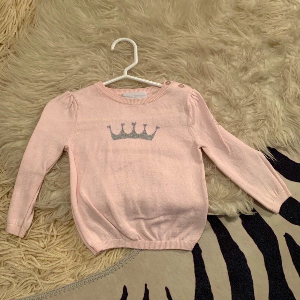 The Little White Company Pink Sweater
